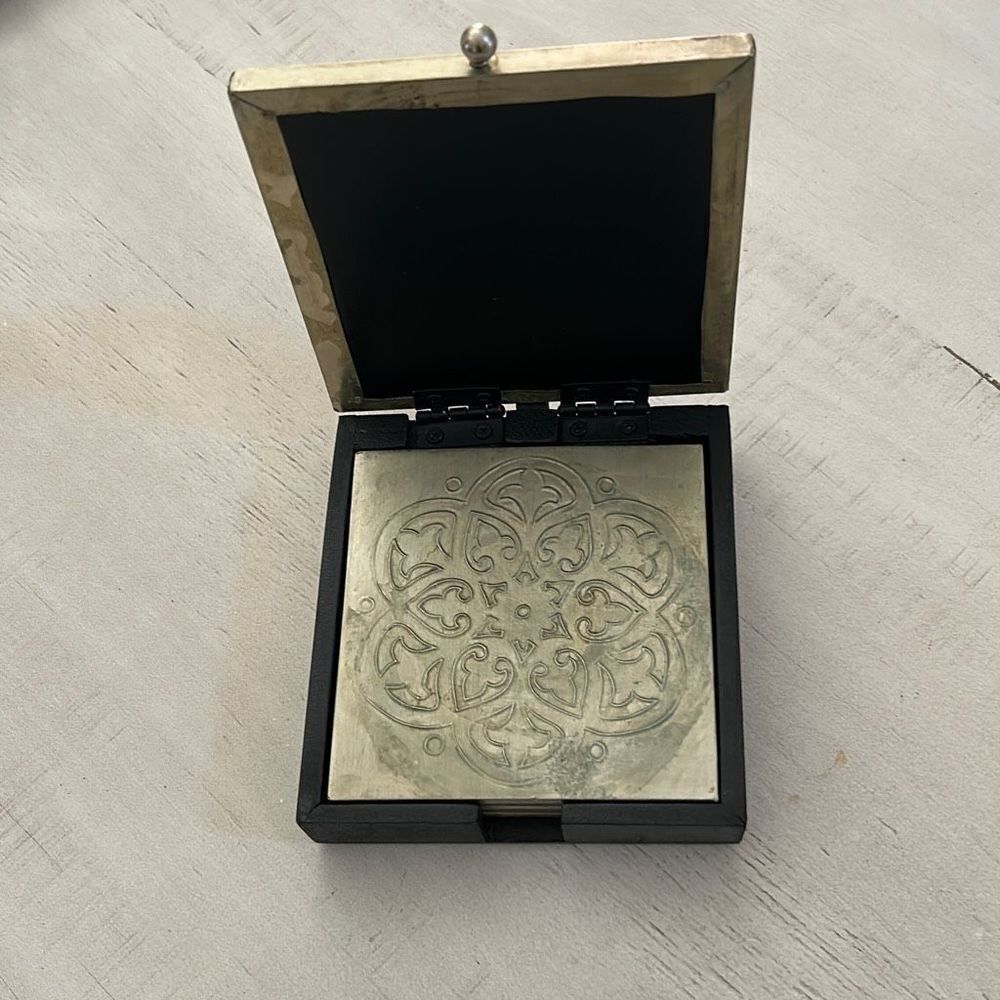 Pier 1 Silver Coaster Set - Picture 1 of 4